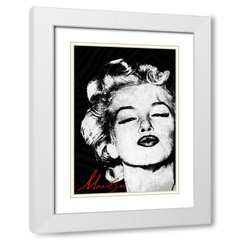 Monroe A White Modern Wood Framed Art Print with Double Matting by Grey, Jace