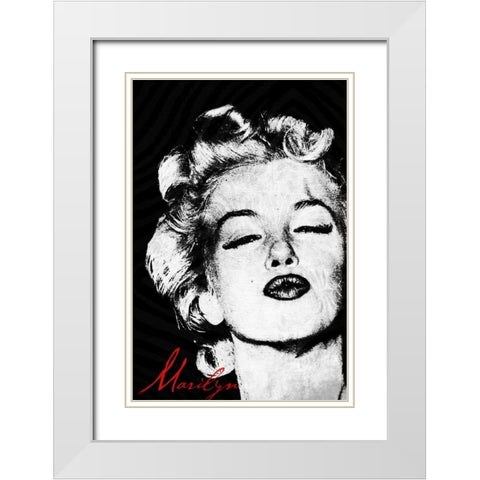 Monroe A White Modern Wood Framed Art Print with Double Matting by Grey, Jace