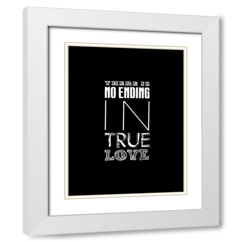 True Love 2 White Modern Wood Framed Art Print with Double Matting by Grey, Jace