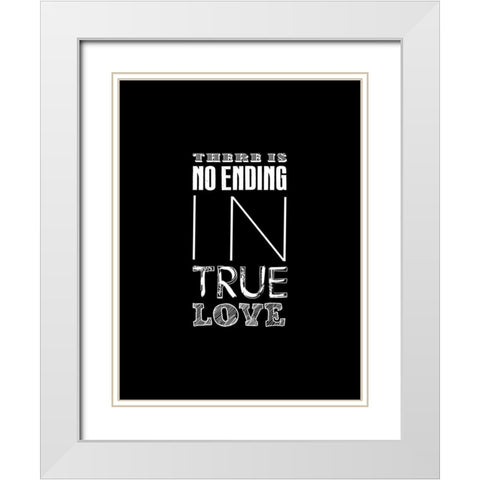 True Love 2 White Modern Wood Framed Art Print with Double Matting by Grey, Jace
