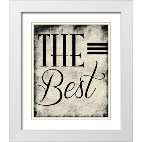 The Best White Modern Wood Framed Art Print with Double Matting by Grey, Jace