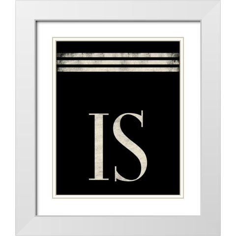 Is White Modern Wood Framed Art Print with Double Matting by Grey, Jace