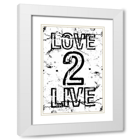 L2L White Modern Wood Framed Art Print with Double Matting by Grey, Jace