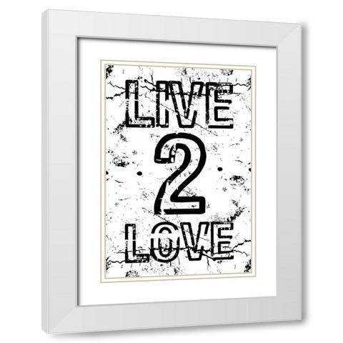 L2L Mate White Modern Wood Framed Art Print with Double Matting by Grey, Jace