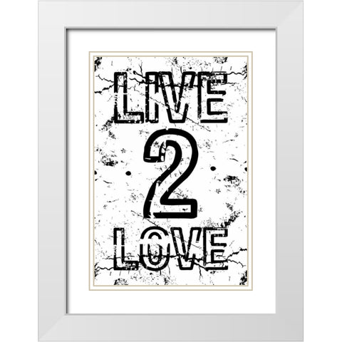L2L Mate White Modern Wood Framed Art Print with Double Matting by Grey, Jace