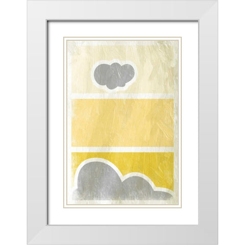 Pattern 2 Stage Vertical White Modern Wood Framed Art Print with Double Matting by Grey, Jace