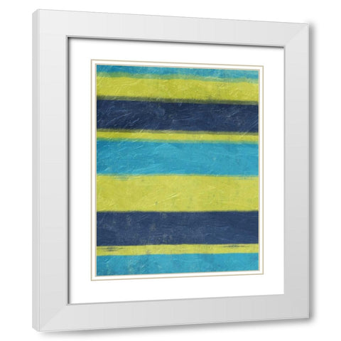 Cool Hues 2 White Modern Wood Framed Art Print with Double Matting by Grey, Jace