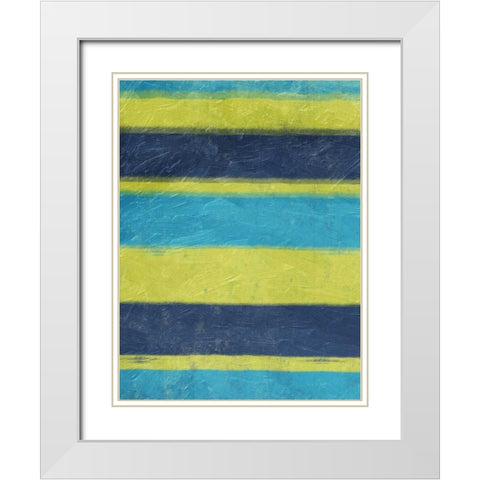Cool Hues 2 White Modern Wood Framed Art Print with Double Matting by Grey, Jace