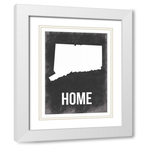 CT home White Modern Wood Framed Art Print with Double Matting by Grey, Jace