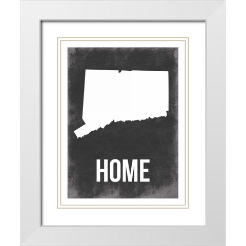 CT home White Modern Wood Framed Art Print with Double Matting by Grey, Jace