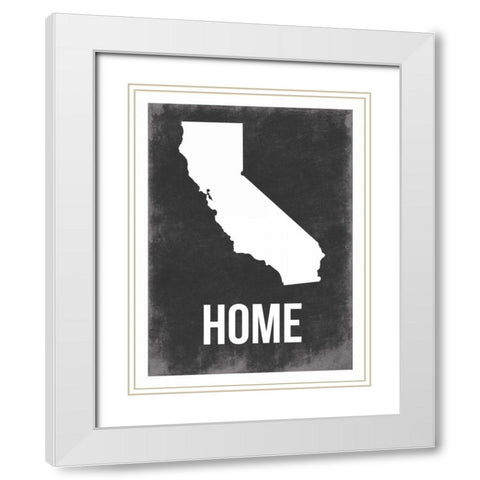 Cali Home White Modern Wood Framed Art Print with Double Matting by Grey, Jace