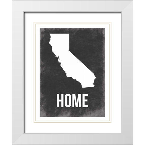 Cali Home White Modern Wood Framed Art Print with Double Matting by Grey, Jace