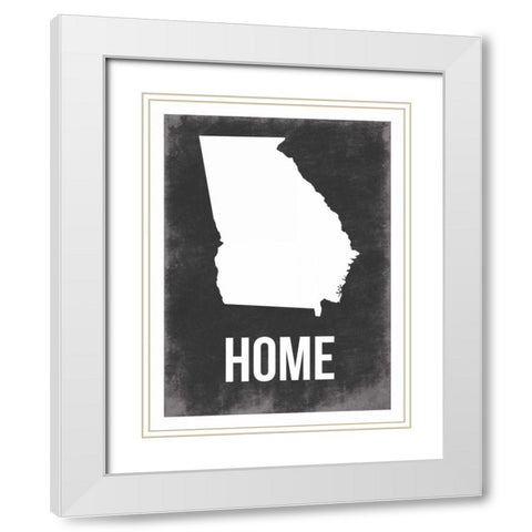 Georgia Home White Modern Wood Framed Art Print with Double Matting by Grey, Jace