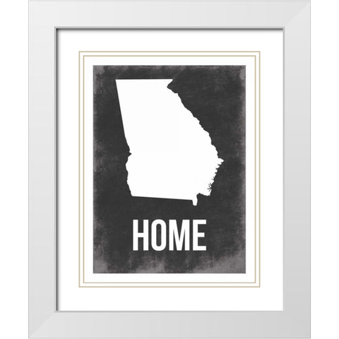 Georgia Home White Modern Wood Framed Art Print with Double Matting by Grey, Jace
