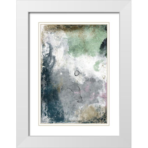 Neutral Paint White Modern Wood Framed Art Print with Double Matting by Grey, Jace