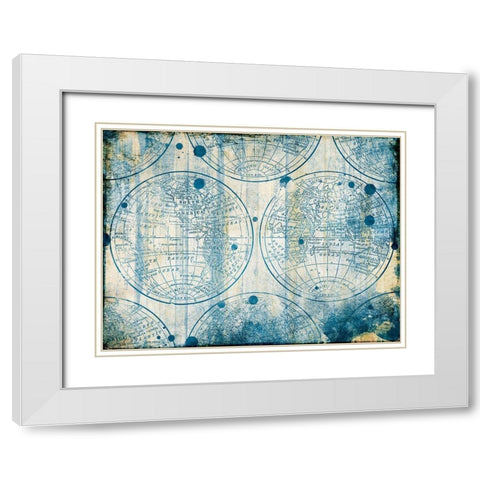 Make History White Modern Wood Framed Art Print with Double Matting by Grey, Jace