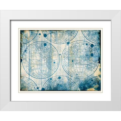 Make History White Modern Wood Framed Art Print with Double Matting by Grey, Jace