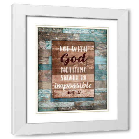 Nothing White Modern Wood Framed Art Print with Double Matting by Grey, Jace