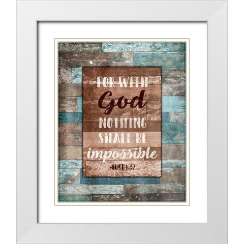 Nothing White Modern Wood Framed Art Print with Double Matting by Grey, Jace