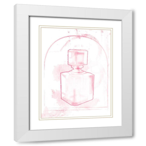 Pink Perfume Two White Modern Wood Framed Art Print with Double Matting by Grey, Jace