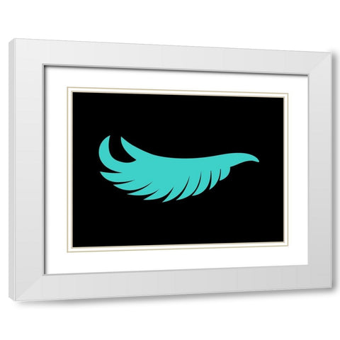 Eye Lash Dark White Modern Wood Framed Art Print with Double Matting by Grey, Jace