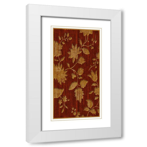 Wall Flowers White Modern Wood Framed Art Print with Double Matting by Grey, Jace