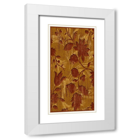 Wall Flowers Mate White Modern Wood Framed Art Print with Double Matting by Grey, Jace