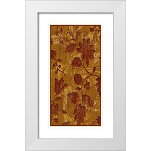 Wall Flowers Mate White Modern Wood Framed Art Print with Double Matting by Grey, Jace