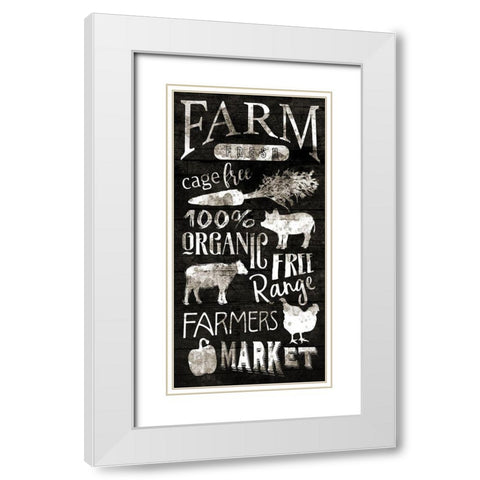 Farm Fresh White Modern Wood Framed Art Print with Double Matting by Grey, Jace