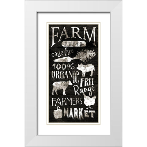 Farm Fresh White Modern Wood Framed Art Print with Double Matting by Grey, Jace