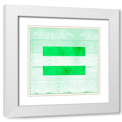 SHIFT KEY = White Modern Wood Framed Art Print with Double Matting by Grey, Jace