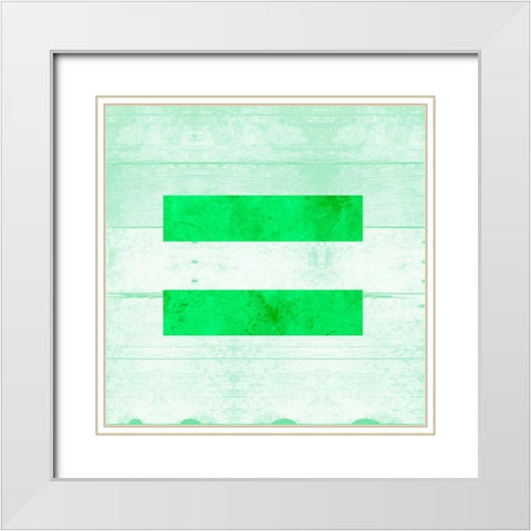 SHIFT KEY = White Modern Wood Framed Art Print with Double Matting by Grey, Jace