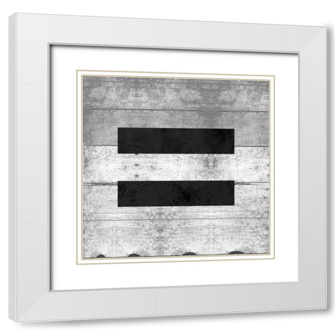SHIFT KEY = White Modern Wood Framed Art Print with Double Matting by Grey, Jace