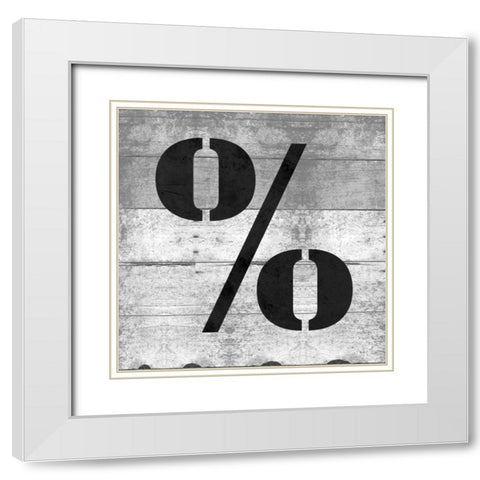 SHIFT KEY% White Modern Wood Framed Art Print with Double Matting by Grey, Jace