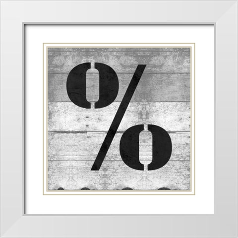SHIFT KEY% White Modern Wood Framed Art Print with Double Matting by Grey, Jace