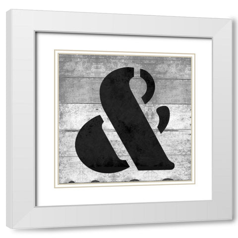 SHIFT KEYand White Modern Wood Framed Art Print with Double Matting by Grey, Jace