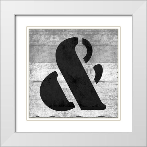 SHIFT KEYand White Modern Wood Framed Art Print with Double Matting by Grey, Jace