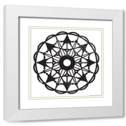 Light Spaces White Modern Wood Framed Art Print with Double Matting by Grey, Jace
