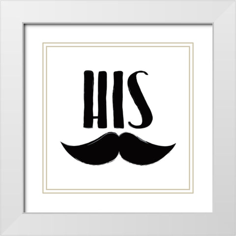 His Stash White Modern Wood Framed Art Print with Double Matting by Grey, Jace