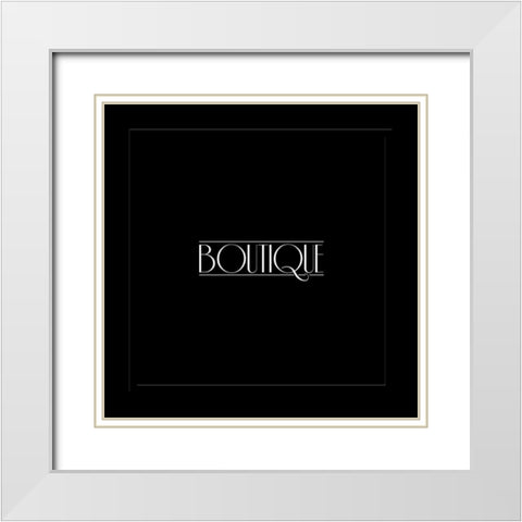 Boutique White Modern Wood Framed Art Print with Double Matting by Grey, Jace