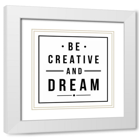 And Dream White Modern Wood Framed Art Print with Double Matting by Grey, Jace