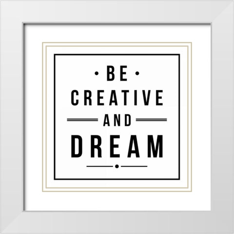 And Dream White Modern Wood Framed Art Print with Double Matting by Grey, Jace