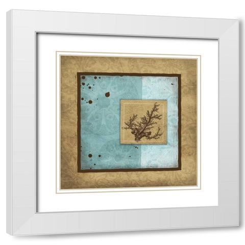 Relax Bordered White Modern Wood Framed Art Print with Double Matting by Grey, Jace