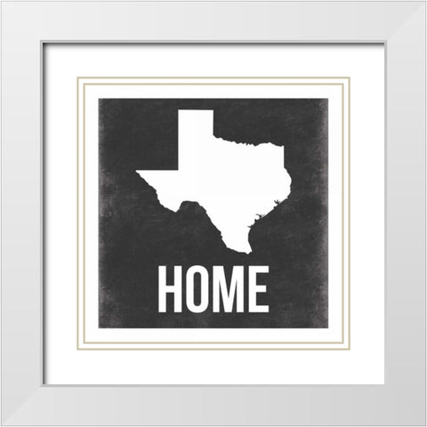 Texas White Modern Wood Framed Art Print with Double Matting by Grey, Jace