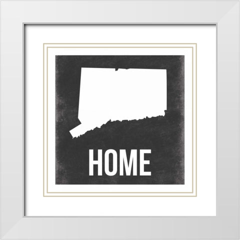 CT White Modern Wood Framed Art Print with Double Matting by Grey, Jace
