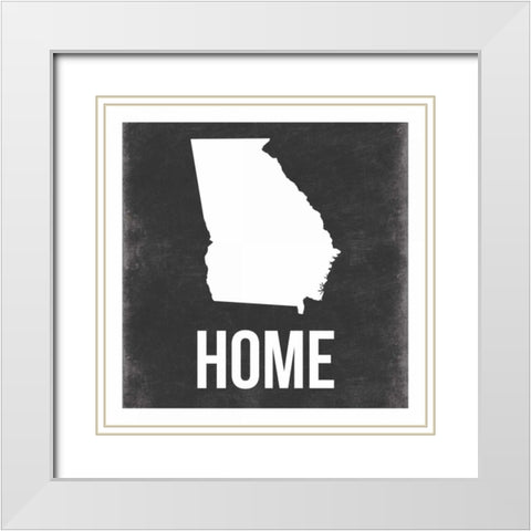 Georgia White Modern Wood Framed Art Print with Double Matting by Grey, Jace