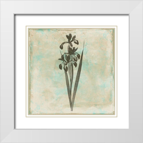 Earthy floral 1 White Modern Wood Framed Art Print with Double Matting by Grey, Jace