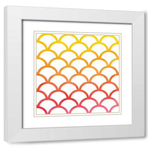 Bright Hills White Modern Wood Framed Art Print with Double Matting by Grey, Jace
