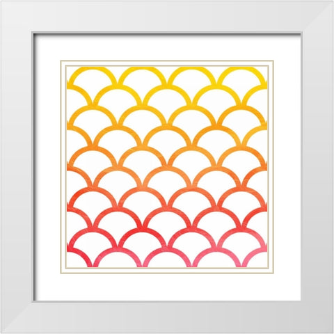 Bright Hills White Modern Wood Framed Art Print with Double Matting by Grey, Jace