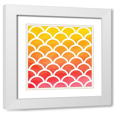 Bright hills reversed White Modern Wood Framed Art Print with Double Matting by Grey, Jace